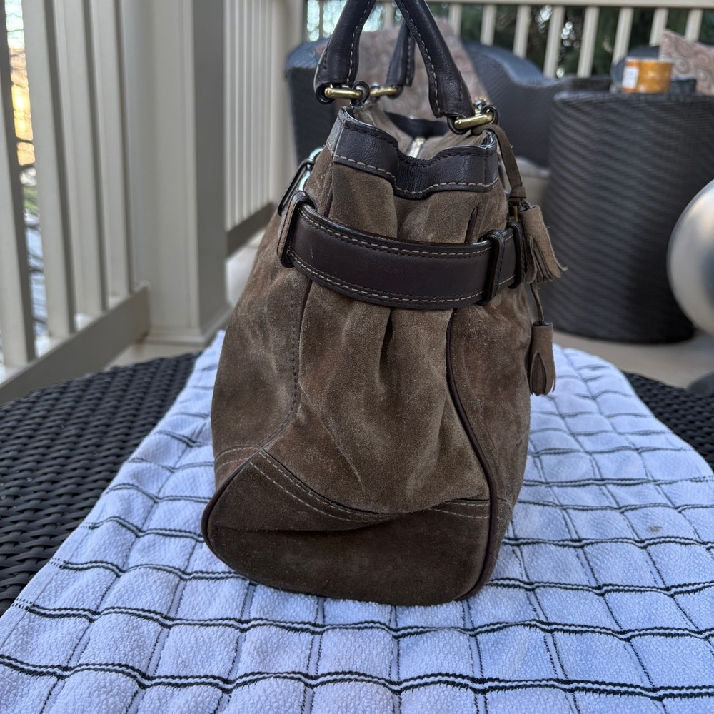 COACH Hampton Vintage Suede bag E060-8A79 - Picture 3 of 13